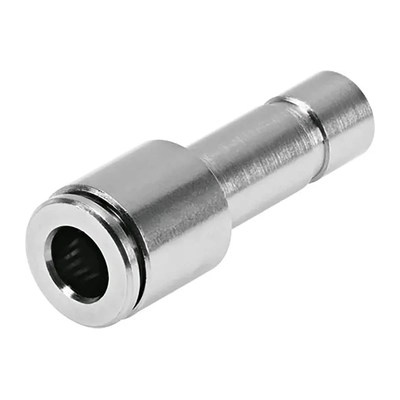 Festo Pneumatic Fitting Reducer Nipple Push-in 8 mm to Push In 4 mm Nickel Plated Brass NPQH-D-S8-Q4-P10