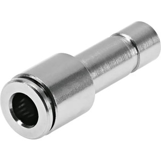 Festo Pneumatic Reducer Nipple Push-in 6 mm to Push In 4 mm Nickel Plated Brass NPQH-D-S6-Q4-P10