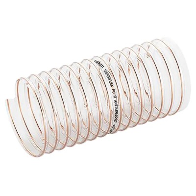 Contitech Clear Polyurethane Reinforced Flexible Ducting 5 m, 127 mm Diameter, Bend Radius 120 mm 9130551200000