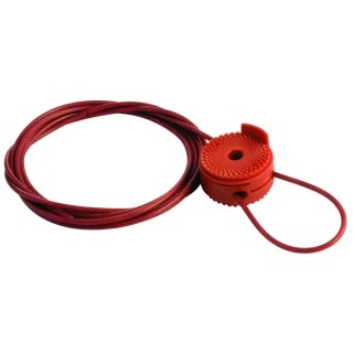 Brady Red 1-Lock Lockout Steel Lockout Cable 8' Sheathed Cable Attachment for UVLO
