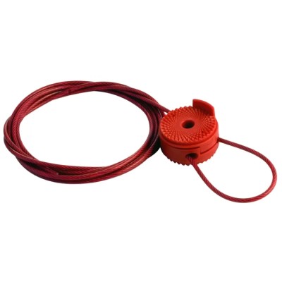 Brady Red 1-Lock Lockout Steel Lockout Cable 8' Sheathed Cable Attachment for UVLO