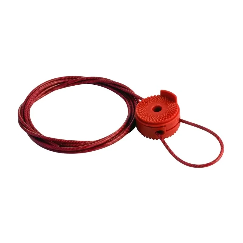 Brady Red 1-Lock Lockout Steel Lockout Cable 8' Sheathed Cable Attachment for UVLO
