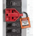 Brady Red Nylon Circuit Breaker Switch Lockout 1-Lock 7.14 mm Shackle Diameter BL03