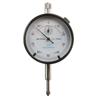 RS PRO Metric Plunger Dial Indicator 10 mm Max Measurement, 0.01 mm Resolution 614-1444