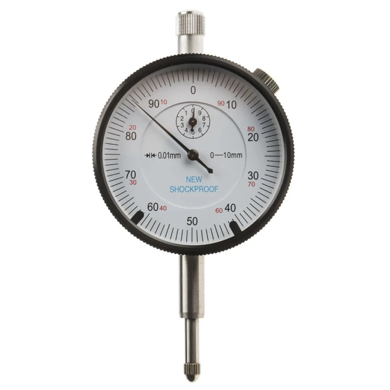 RS PRO Metric Plunger Dial Indicator 10 mm Max Measurement, 0.01 mm Resolution 614-1444