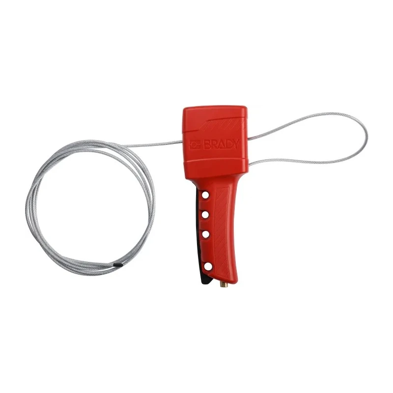 Brady Red 4-Lock Cable Lockout Glass Filled Nylon ABS Polyurethane Polymer 50943