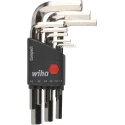 Wiha 9 Piece L Metric Hex Key Set Hex Size 1.5 to 10 mm Chrome Vanadium Steel 01174
