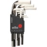 Wiha 9 Piece L Metric Hex Key Set Hex Size 1.5 to 10 mm Chrome Vanadium Steel 01174
