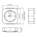 TDK Wirewound Surface Mount Inductor 10 μH ±20/±30 %, 1.26 A DC Current, Ferrite Core, Series VLCF VLCF4018T-100MR74-2