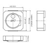 TDK Wirewound Surface Mount Inductor 10 μH ±20/±30 %, 1.26 A DC Current, Ferrite Core, Series VLCF VLCF4018T-100MR74-2