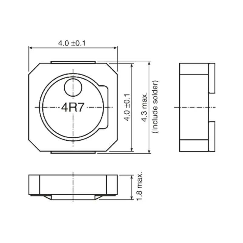TDK Wirewound Shielded Surface Mount Inductor 10 μH ±20/±30 % 1.26 A Idc Ferrite Core VLCF4018T-100MR74-2