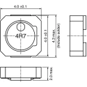 TDK Wirewound Shielded Surface Mount Inductor 2.2 μH ±20 to ±30 % 2.19 A Idc Ferrite Core 4020 VLCF4020T-2R2N1R7