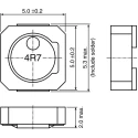TDK VLCF 5020 Shielded Wirewound Surface Mount Inductor 22 μH ±20/±30 % 1.1 A Idc VLCF5020T-220MR58