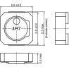 TDK Shielded Wirewound Surface Mount Inductor 2.2 μH ±20/±30% 2.76 A Idc 5020 Case VLCF5020T-2R2N2R6-1