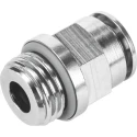 Festo Pneumatic Fitting 4mm Push-in, Male, G 1/8 Threaded Connection NPQH-D-G18-Q4-P10