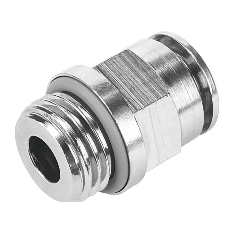 Festo Pneumatic Fitting 12mm Push-in Male Threaded-to-Tube Connector 1/4 in G Nickel Plated Brass NPQH-D-G14-Q12-P10