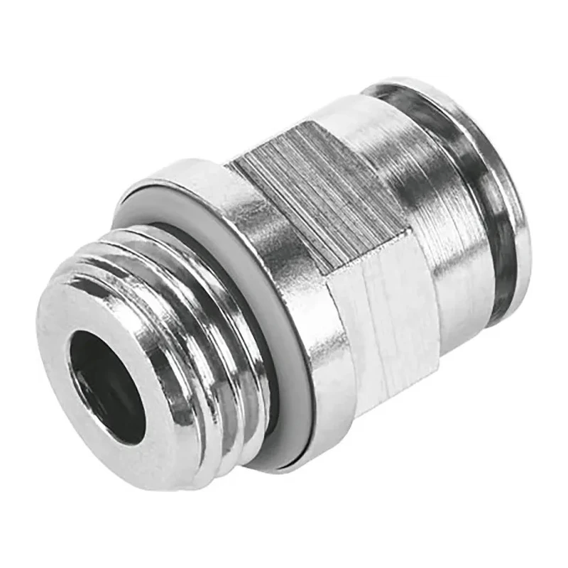 Festo Pneumatic Fitting 8mm Push-in, Male, 3/8 in G Threaded-to-Tube Connection NPQH-D-G38-Q8-P10