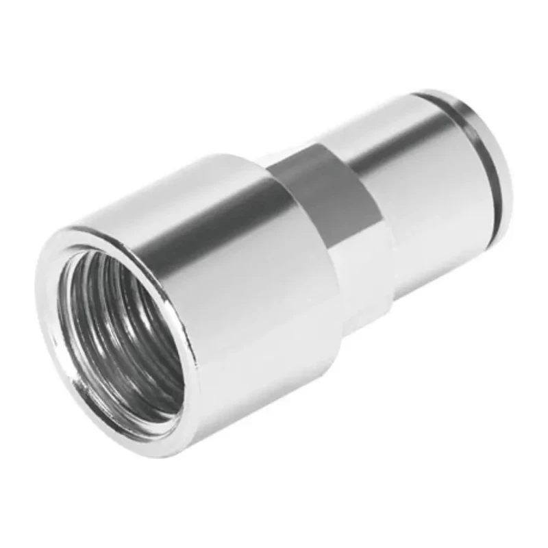 Festo Pneumatic Fitting Push-In Tube 8mm, Female Thread G 1/8 Nickel-Plated Brass NPQH-D-G18F-Q8-P10