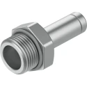 Festo Pneumatic Fitting 6mm Push-in, Male, 1/8 in, G Brass Nickel Finish NPQH-D-G18-S6-P10