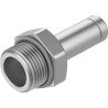 Festo Pneumatic Fitting 6mm Push-in, Male, 1/8 in, G Brass Nickel Finish NPQH-D-G18-S6-P10