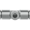 Festo Pneumatic Fitting Push-In T Connector 8 mm 20 Bar Brass Nickel Plated NPQH-T-Q8-Q6-P10