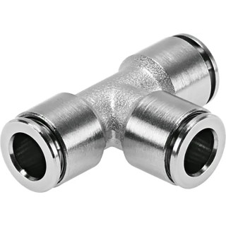 Festo Pneumatic Fitting Tee Tube-to-Tube Adapter Push-in 6 mm NPQH-T-Q6-Q4-P10