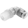 Festo Polypropylene Pneumatic Fitting Male Threaded-to-Tube, R 1/4 in Thread, 4 mm Push-in Connection NPQP-L-R14-Q4-FD-P10