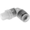 Festo Polypropylene Pneumatic Fitting Male R 1/8 in Threaded-to-Tube 6mm Push-in NPQP-L-R18-Q6-FD-P10