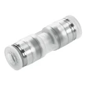 Festo Polypropylene High Alloy Stainless Steel Pneumatic Push-In Connector Fitting, Push-in 6 mm, Max 10 NPQP-D-Q6-E-FD-P10