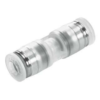 Festo Polypropylene High Alloy Stainless Steel Pneumatic Push-In Connector Fitting, Push-in 6 mm, Max 10 NPQP-D-Q6-E-FD-P10