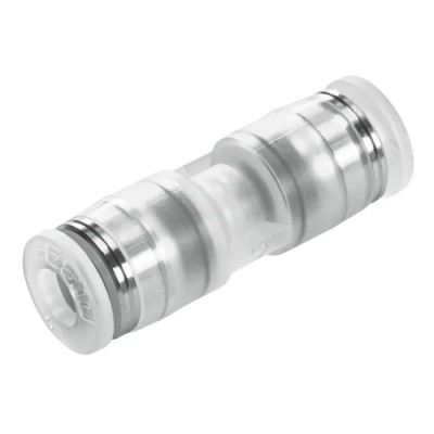 Festo Polypropylene High Alloy Stainless Steel Pneumatic Push-In Connector Fitting, Push-in 6 mm, Max 10 NPQP-D-Q6-E-FD-P10