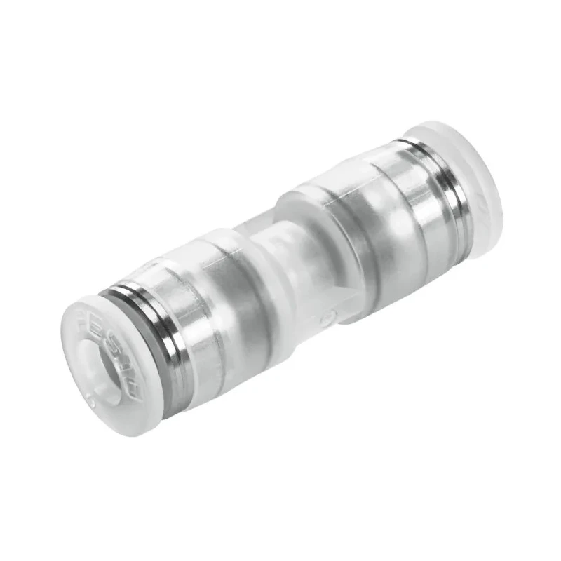 Festo Polypropylene High Alloy Stainless Steel Pneumatic Push-In Connector Fitting, Push-in 6 mm, Max 10 NPQP-D-Q6-E-FD-P10