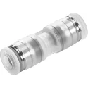 Festo Polypropylene Pneumatic Fitting Straight Tube-to-Tube Adapter Push-in 8 mm, Chemical Resistant NPQP-D-Q8-E-FD-P10
