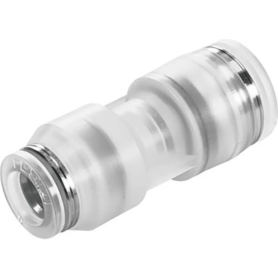 Festo Polypropylene Pneumatic Reducer Nipple Push-in 10 mm to Push-in 8 mm Threaded NPQP-D-Q10-Q8-FD-P10