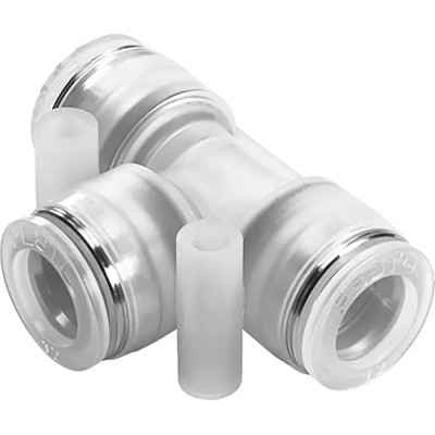Festo Pneumatic Fitting Push-in Tee Tube-to-Tube Adapter Push-in 6 mm Threaded NPQP-T-Q6-E-FD-P10