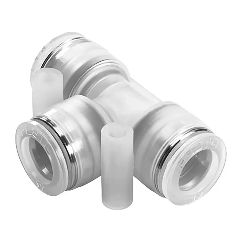 Festo Pneumatic Fitting Push-in Tee Tube-to-Tube Adapter Push-in 6 mm Threaded NPQP-T-Q6-E-FD-P10