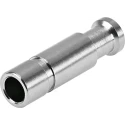 Festo Nickel Plated Brass Blanking Plug NPQH-P-S4-P10, Push-In Sleeve & Threaded Connection, 20 bar Pressure, 25mm Length