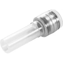 Festo Polypropylene Pneumatic Fitting Straight Tube-to-Tube Adapter Push-in 6 mm to Push-in 8 mm Threaded NPQP-D-Q6-S8-FD-P10