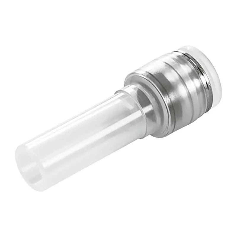Festo Polypropylene Pneumatic Fitting Straight Tube-to-Tube Adapter Push-in 6 mm to Push-in 8 mm Threaded NPQP-D-Q6-S8-FD-P10