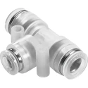 Festo Pneumatic Push-in Tee Tube-to-Tube Adapter 12 mm Polypropylene 10 bar NPQP-T-Q12-Q10-FD-P10