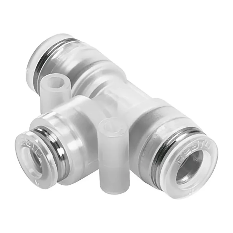 Festo Pneumatic Push-in Tee Tube-to-Tube Adapter 12 mm Polypropylene 10 bar NPQP-T-Q12-Q10-FD-P10