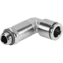 Festo Brass Pneumatic Fitting NPQH Series Male G 1/8 Threaded-to-Tube 6mm Push-in Nickel Finish NPQH-LL-G18-Q6-P10