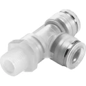 Festo Polypropylene Pneumatic Fitting Threaded-to-Tube Push-in 12 mm, Maximum Operating Pressure 10 bar NPQP-LQ-R12-Q12-FD