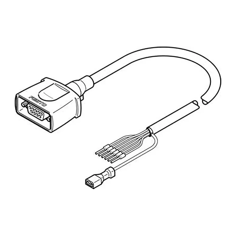 Festo NEBM Series Cable Lead for CMMS-ST Motor Controller and EMMS-ST Stepper Motors NEBM-S1G9-E-10-Q5-LE6