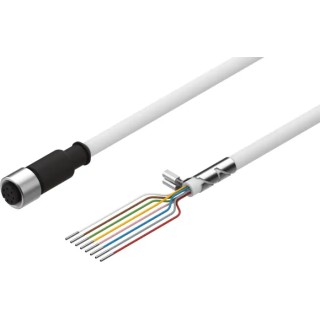 Festo NEBM Series Cable Lead For Use With CMMS-ST Motor Controller 24V 10m Length NEBM-M12G8-E-10-LE8