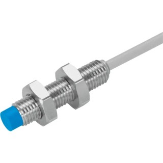 Festo Threaded Barrel Inductive Proximity Sensor M8 x 1, NPN Output, 3V to 30V DC, 2.5 mm Detection Range SIEN-M8NB-NS-K-L