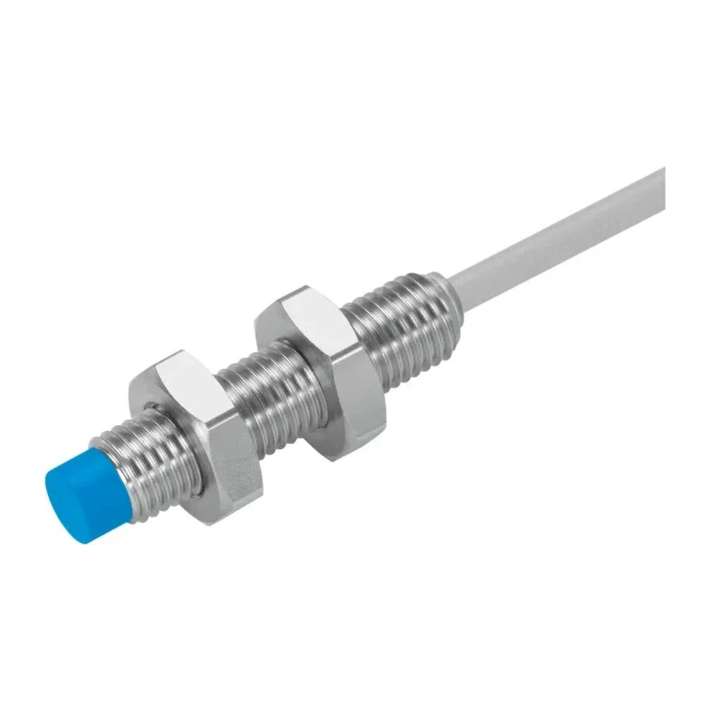 Festo Threaded Barrel Inductive Proximity Sensor M8 x 1, NPN Output, 3V to 30V DC, 2.5 mm Detection Range SIEN-M8NB-NS-K-L