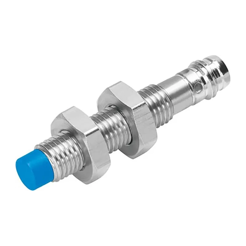 Festo Threaded Barrel Inductive Proximity Sensor M8 x 1 PNP 3V 2.5 mm Detection 30 V dc 200mA SIEN-M8NB-PS-S-L