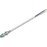Festo Threaded Barrel Inductive Proximity Sensor, M5 x 0.5 Thread, PNP Output, 3V Supply, 0.8mm Detection SIEN-M5B-PO-K-L