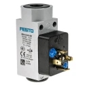 Festo Pressure Switch 1 bar to 12 bar, 125V DC, 5A Current, IP65 Rated, Through Hole Mounting PEV-1/4-SC-OD